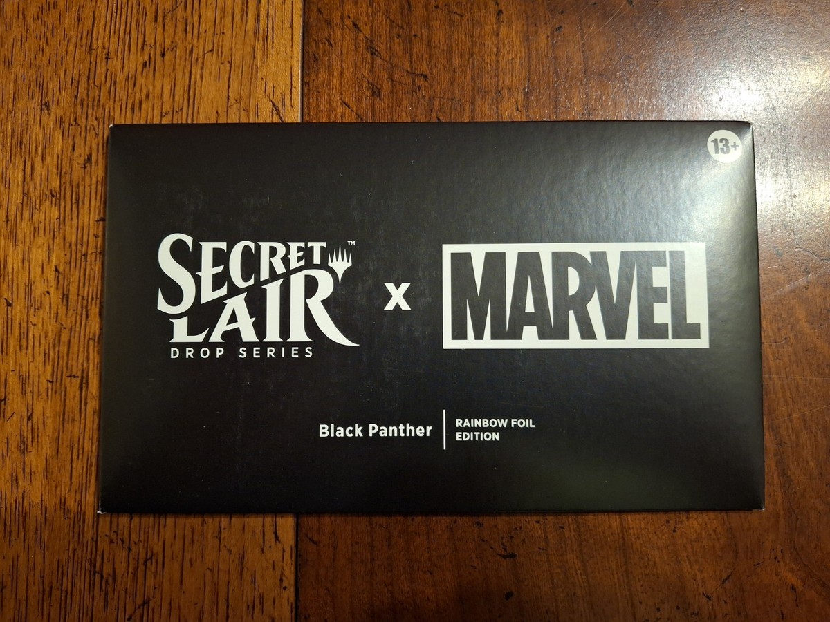 SECRET LAIR X MARVEL'S BLACK PANTHER FOIL EDITION! *IN HAND SECRET LAIR X MARVEL'S BLACK PANTHER FOIL EDITION! *IN HAND