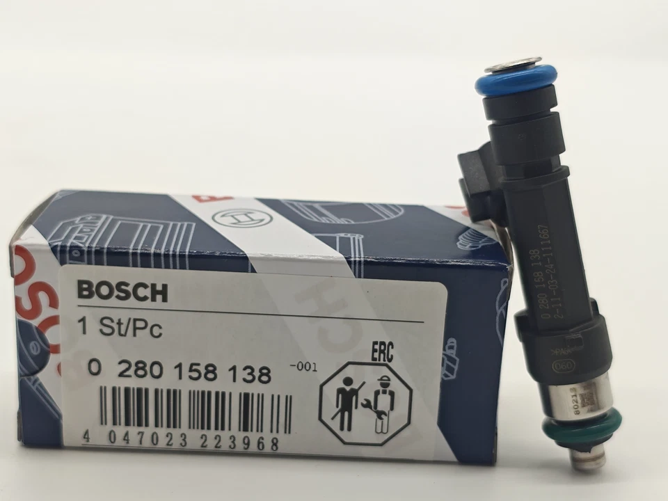 8PCS Original BOSCH Fuel Injectors OEM 0280158138 for 2007-2009 Ford F-150 5.4L Foto 4 de 4