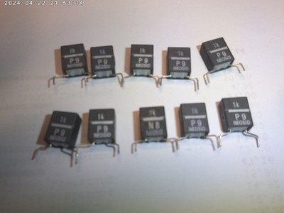 Neosid Drossel BS75,1000yH, 5%,0,14A, 05MHz,gebogen+geschnitten RM12,54,10Stck.