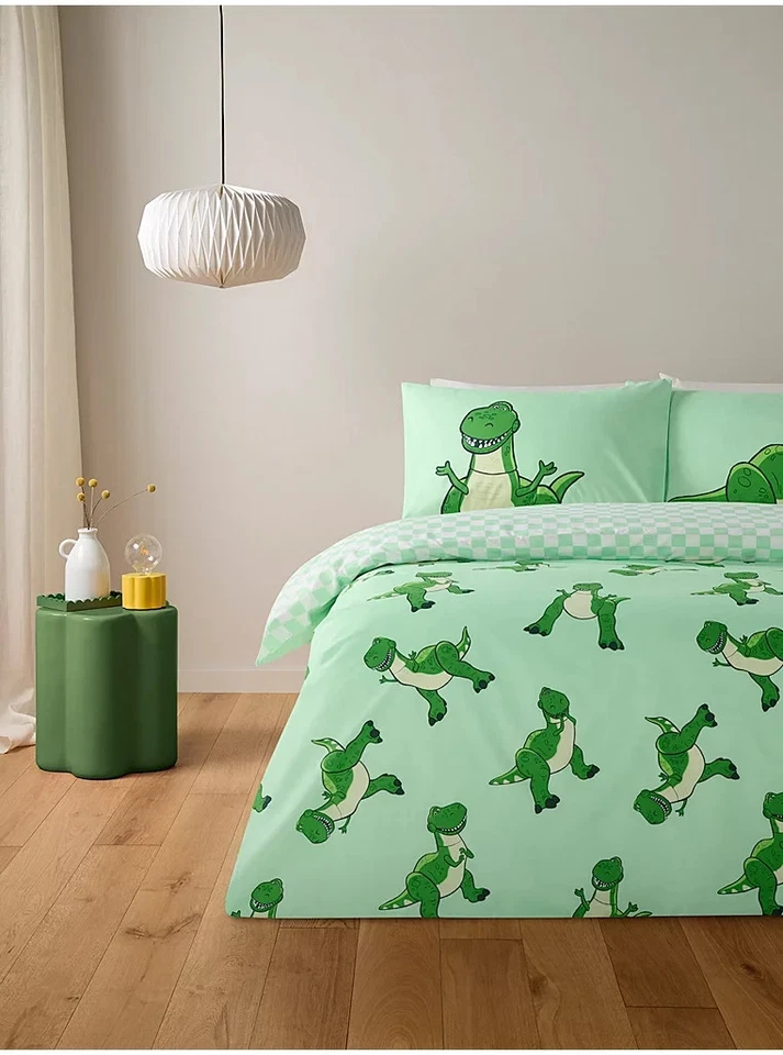 Disney Pixar Toy Story Rex the Dinosaur Green Reversible Duvet Set - DOUBLE - Image 1 of 1