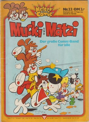 MUCKI & MATZI No. 22 Kelter Verlag 1974 Comic By Marshall Wyatt Earp