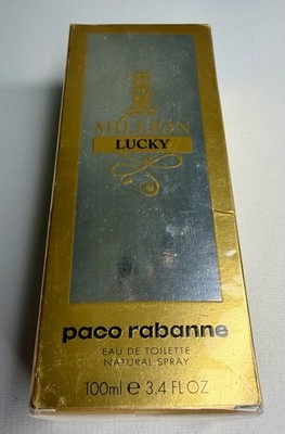 New NIB AUTHENTIC Paco Rabanne eau de toilette spray 1 Million LUCKY cologne