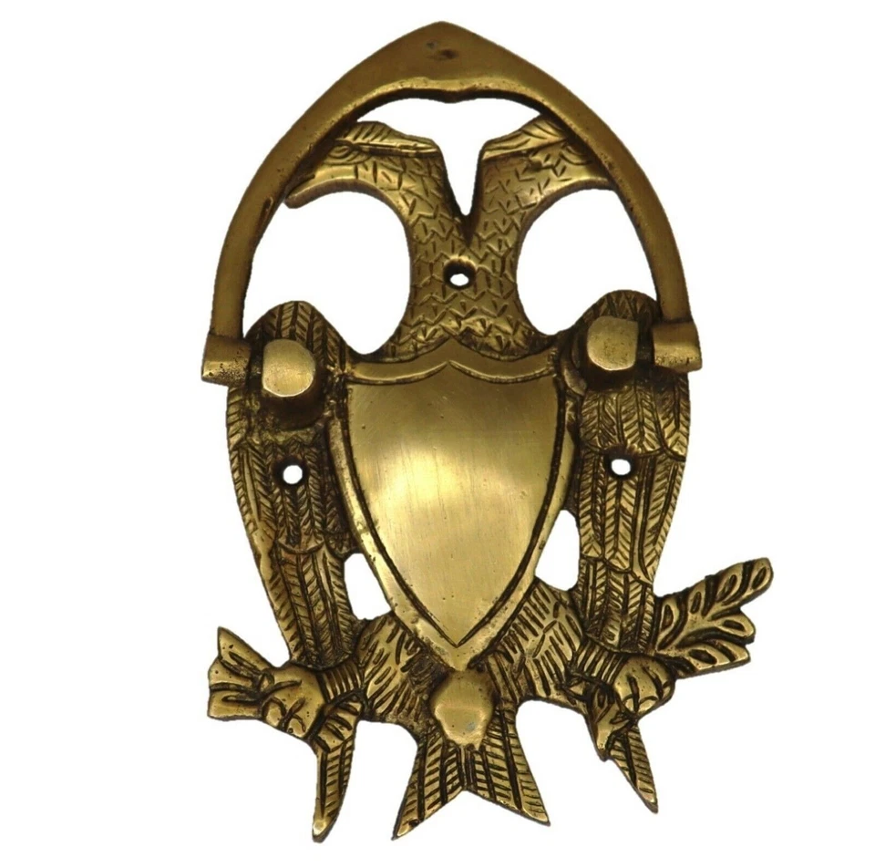 Handmade Brass Eagle Shape Doorbell Antique Style Home Office Decor Door Knocker - Image 2 of 4