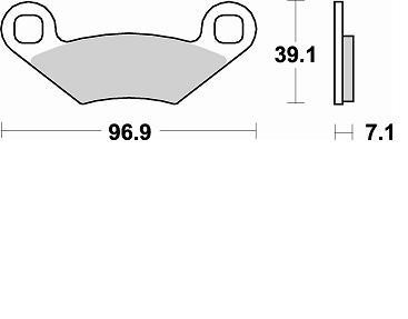 Braking CM44 Brake Pads #857CM44 Polaris