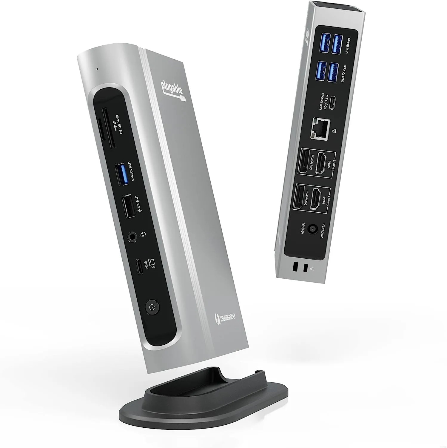 Plugable 16-in-1 Thunderbolt 4 Quad Dock 100W for Thunderbolt 4 Windows Laptops