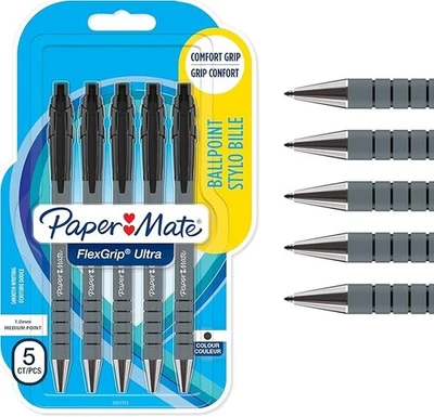 Paper Mate ( Pack 0f 50 ) Stick Ballpoint Pens 1.0mm | Smooth Writing | Blue Ink