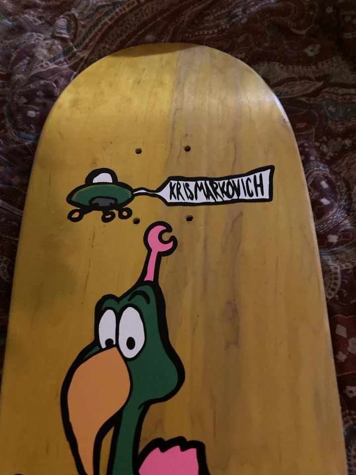 Prime Kris Markovich 外星鸟滑板甲板屏幕印花黄色着色 9.25 — 第 4/4 张图片