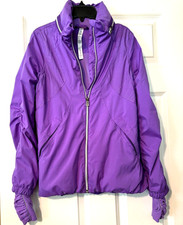 Lululemon Run Hustle Jacket Women's Size 4 Purple Zip-Hood Water-Repellent Coat