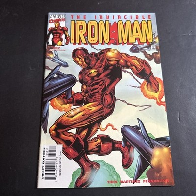 IRON MAN #37    (Vol.3) NEWSSTAND UPC Marvel Comics 2000 Vf Cm3