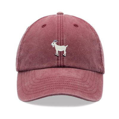 Baseballmütze Ziegenkörper weiß Vintage gewaschen Unisex Papa Mütze beste aller Zeiten