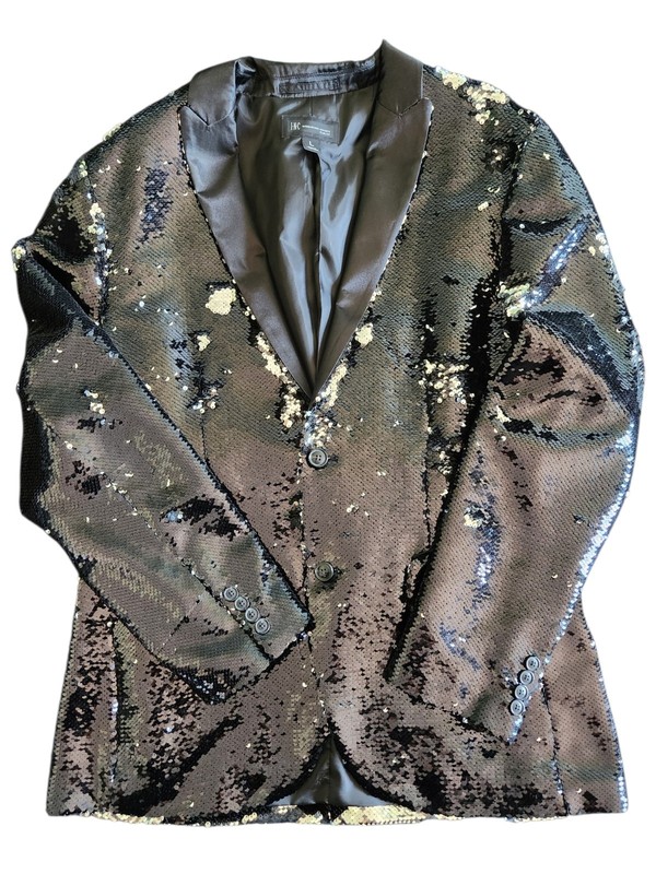 Mens International Concept Sequin Blazer- Jacket- LARGE