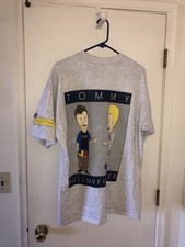 Vtg Beavis  Butthead Tommy Pull My Finger MTV Gray T-Shirt 2XL Desantis BackHit
