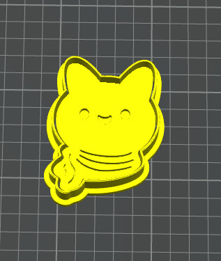 Katze mit Schal Ausstechform Cookie Cutter