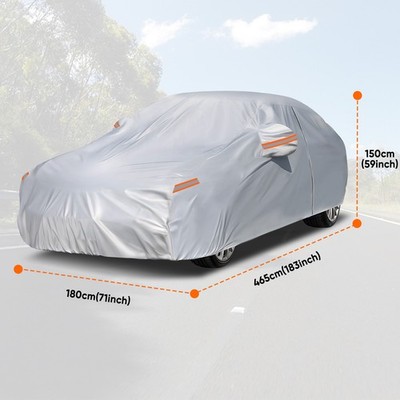 NEVERLAND 190T M-XXL Auto Abdeckplane Autoabdeckung UV mit Tragetasche & Tür-Zip