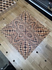 Handcrafted WALNUT/CHERRY/MAPLE 3-D End Grain Cutting Board