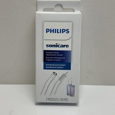 Philips Sonicare Genuine Replacement Nozzles for Compact Flosser - 2 Nozzles