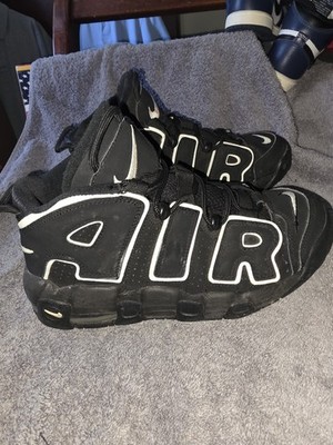 Nike Air More Uptempo '96 GS Black/White  Size 6.5y Kids/teens