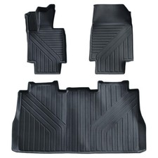 Car Floor Mats Compatible with 2025 Tesla Cybertruck All-Weather Black