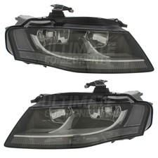 Audi A4 Headlights B8 8K Saloon 2008-2012 Halogen Headlamps 1 Pair Left & Right