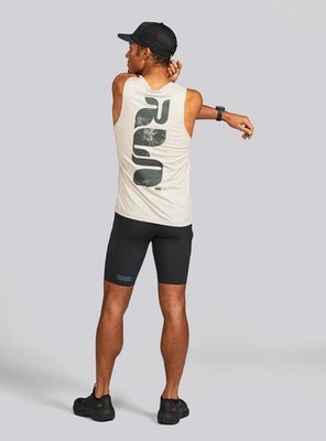 Janji Men s Run All Day Tank Ridge Runner - MT20A - Beige - XL