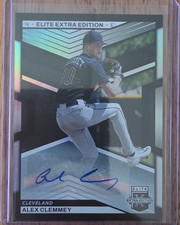 Panini 2023 Elite Extra Edition Alex Clemmey Autograph #95 Cleveland Baseball