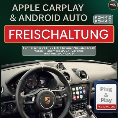 Porsche 911 Cayman/Boxster Macan Panamera Cayenne Carplay AndroidAuto PCM 4 4.1
