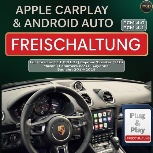 Porsche 911 Cayman/Boxster Macan Panamera Cayenne Carplay AndroidAuto PCM 4 4.1 - Photo 1/18