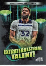 2023-24 Topps Chrome Cosmic #ET-7 Karl-Anthony Towns Extraterrestrial Talent