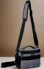 Bag for Photographers, Compact Shoulder Bags Grey 6.5"X 9"X 5"-for DSLR/SLR/