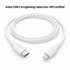 Anker Series 3 USB-C to Lightning Cable 0.9m MFi Certified iPhone Fast Charge