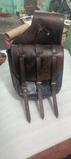 Handmade Vintage Oily Genuine Leather Western Horse Saddle Bag