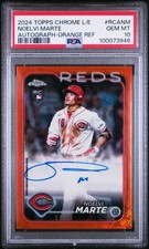 2024 ORANGE REFRACTOR #RCANM NOELVI MARTE 14/25 PSA 10