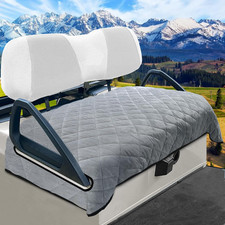 Golf Cart Seat Covers, Thickened Short Plush Seat Towel Blanket with Non-Slip Ba