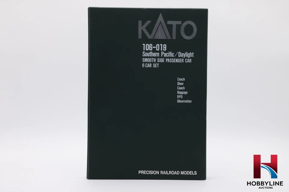 N Scale Kato Southern Pacific Daylight 106-019 6 Car Smoothside Set | Used - Image 2 of 4