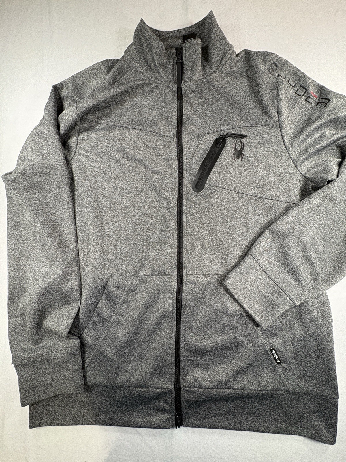 Spyder Active ProWeb Full Zip Jacket Gray XL Perf… - image 1