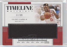 2019-20 Panini National Treasures Timeline Materials 37/99 Clint Capela 0u5r
