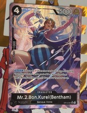Mr.2.Bon.Kurei (Bentham) (Alternate Art) OP14-091 The Azure Sea's Seven Foil