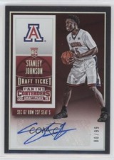 2015 Contenders Draft Picks Variation Ticket 80/99 Stanley Johnson #142 Auto 1p5