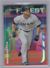 2014 Jake Marisnick Topps Finest MAGENTA REFRACTOR Parallel /15 - #94 Marlins RC