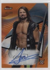 2020 Topps Finest WWE Finest Auto Orange Refractor /50 AJ Styles #A-AJ Auto