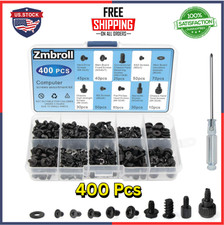 400Pcs Computer Screws Standoffs Kit SSD Screw for Universal Motherboard PC