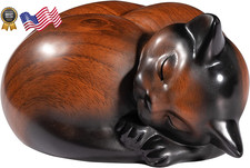 Sleeping Cat Resin Urn for Ashes Pet Cremation Urn for Small Animals FREE SHIP