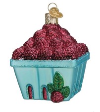 Old World Christmas 28139 Carton of Raspberries Ornament