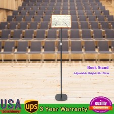 Wooden Iron Music Stand, Wood Book Stand, Multifunction Floor Mount Book Stand