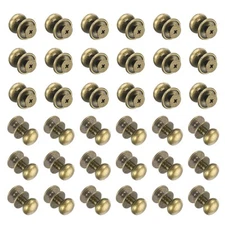 36 Pcs M3*5 Mini Round Knobs, 12mm Small Drawer Pulls, Bronze