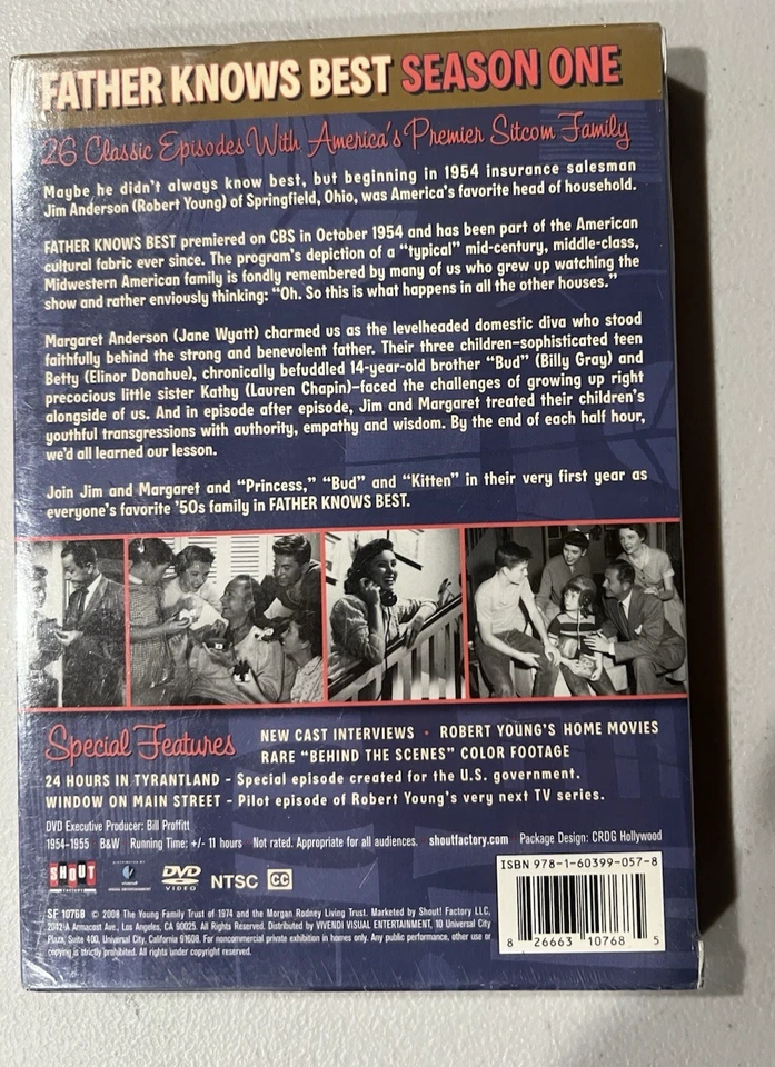 Father Knows Best: Complete Season One Series DVD NEW/SEALED Foto 2 de 2