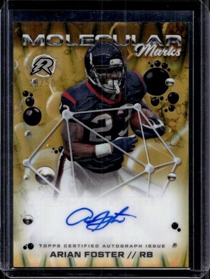 Arian Foster 2024 Topps Resurgence #MM-AF Molecular Marks Auto Gold /50