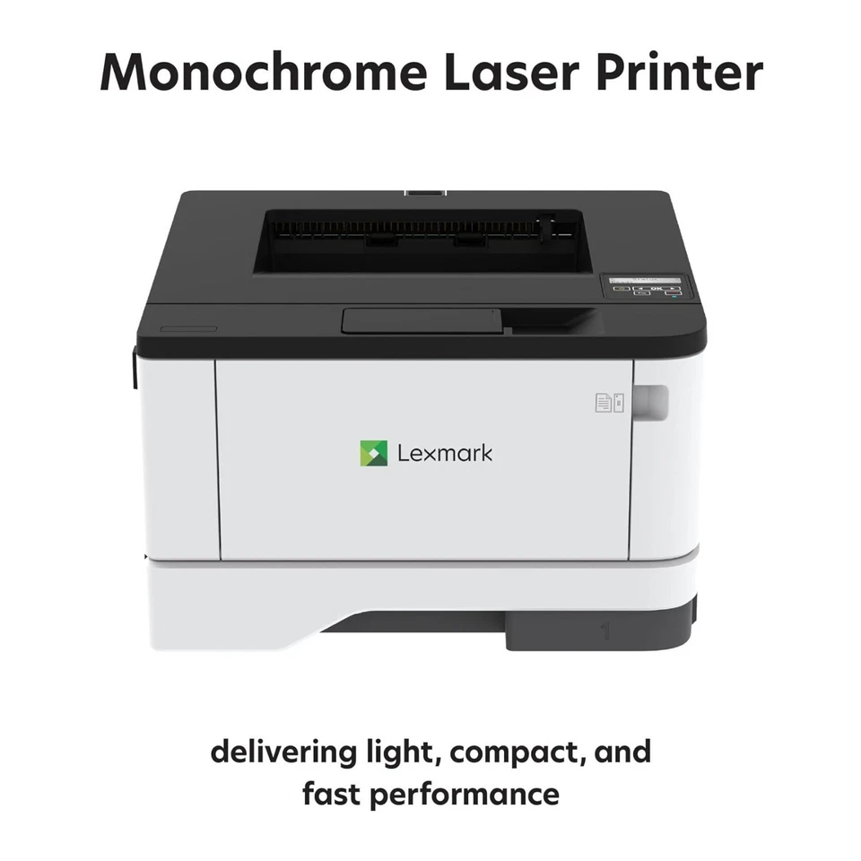 Lexmark MS331dn Black and White Office Network Laser Printer - Image 2 of 4