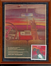 1978 Framed Print Ad for Meat Loaf 