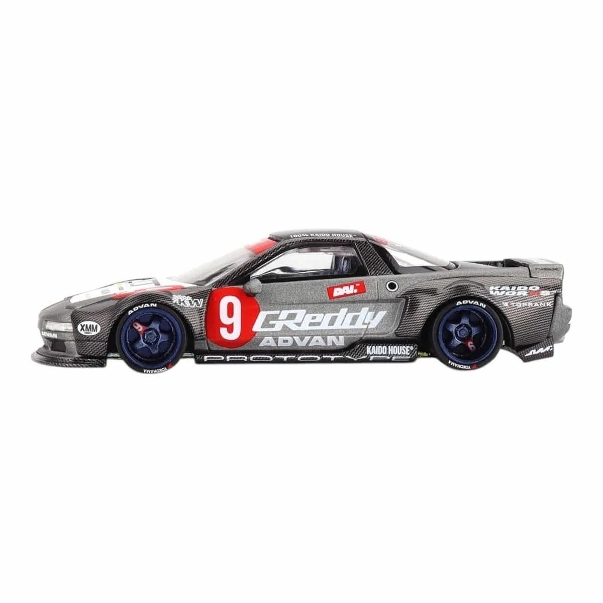 Kaido House 1:64 Honda NSX Kaido Test Car Spec V1 #9 Greddy Advan
